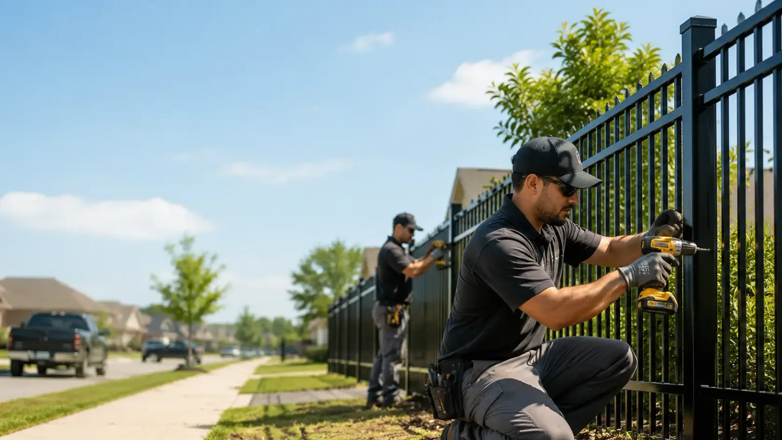 Metal Fence Installation in Harlem, GA